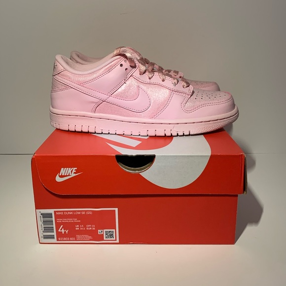 🎀[BRAND NEW] NIKE DUNK LOW PRISM PINK GS YOUTH SHOES SIZE 4Y LOW TOP SNEAKERS🎀 - Picture 6 of 12